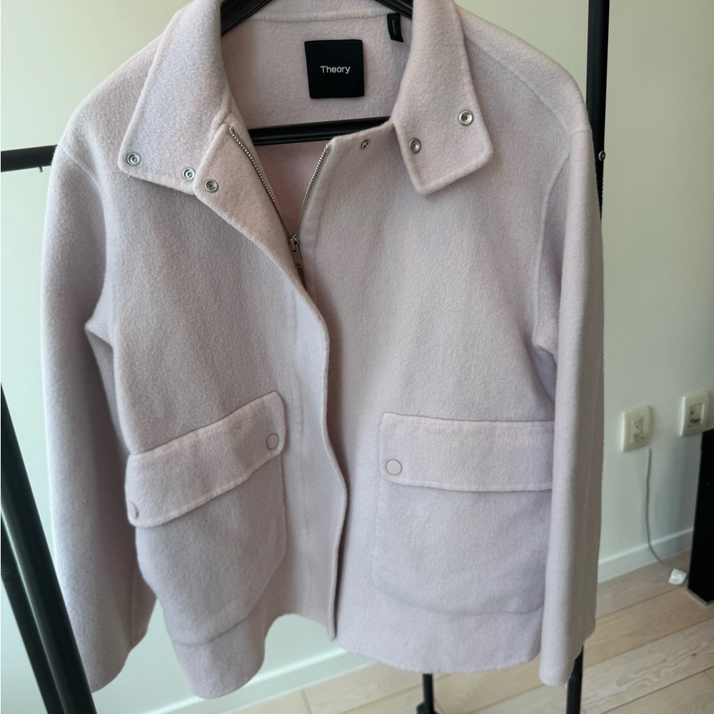 Theory Women's Rosewood Cashmere Blend Utility Jacket.  Only worn twice!!